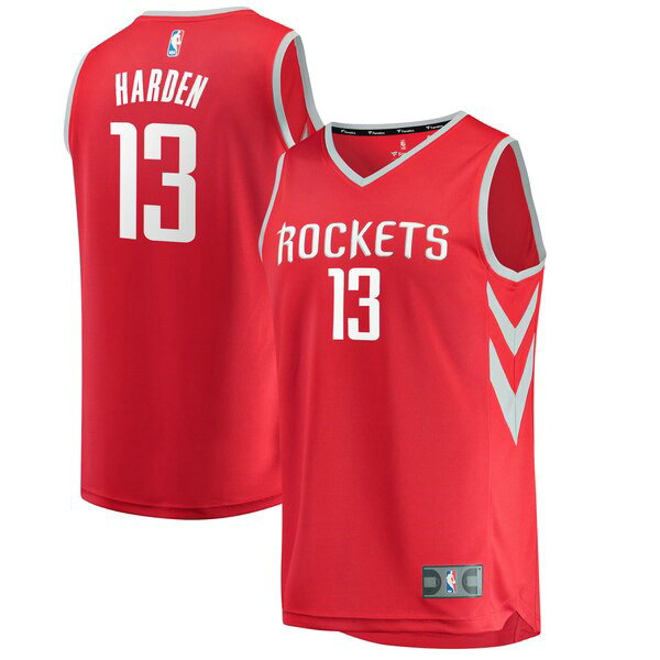 Maillot Houston Rockets Homme James Harden 13 Icon Edition Rouge